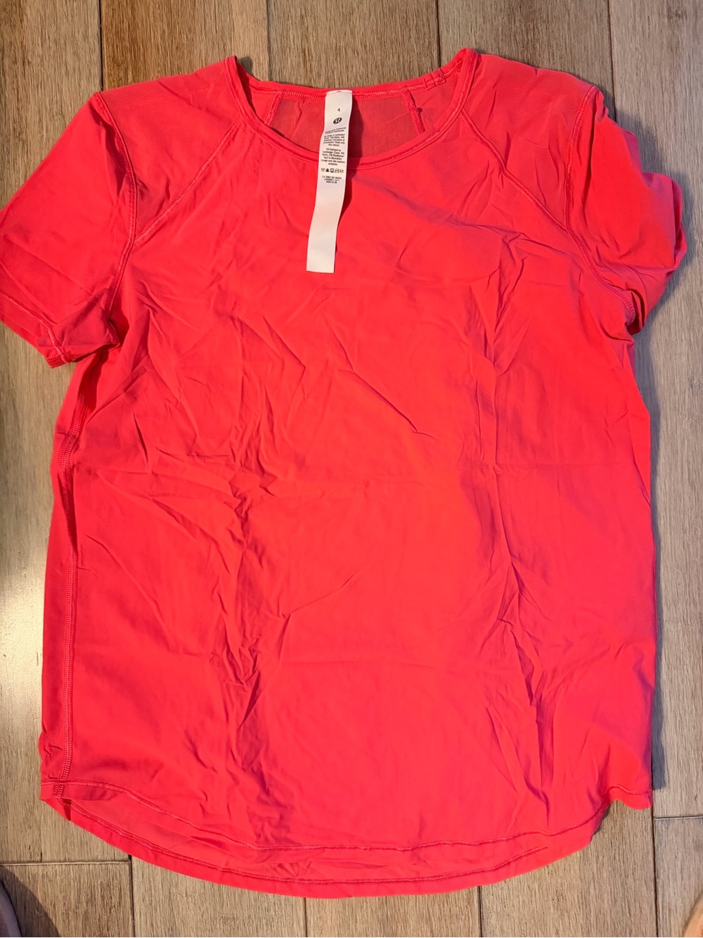 lululemon athletica Short Sleeve Crew Tee in Coral